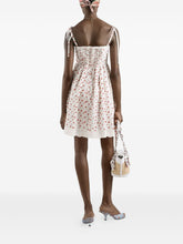 Dolce & Gabbana Floral Lace Mini Dress White