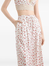 Dolce & Gabbana Floral Print Cotton Trousers White