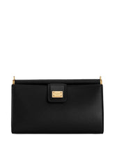 Dolce & Gabbana Leather Phone Clutch Bag Black