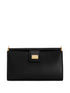 Dolce & Gabbana Leather Phone Clutch Bag Black