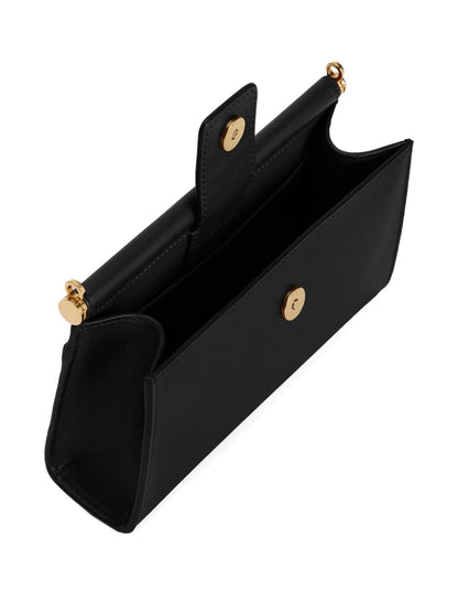 Dolce &amp; Gabbana Leather Phone Clutch Bag Black