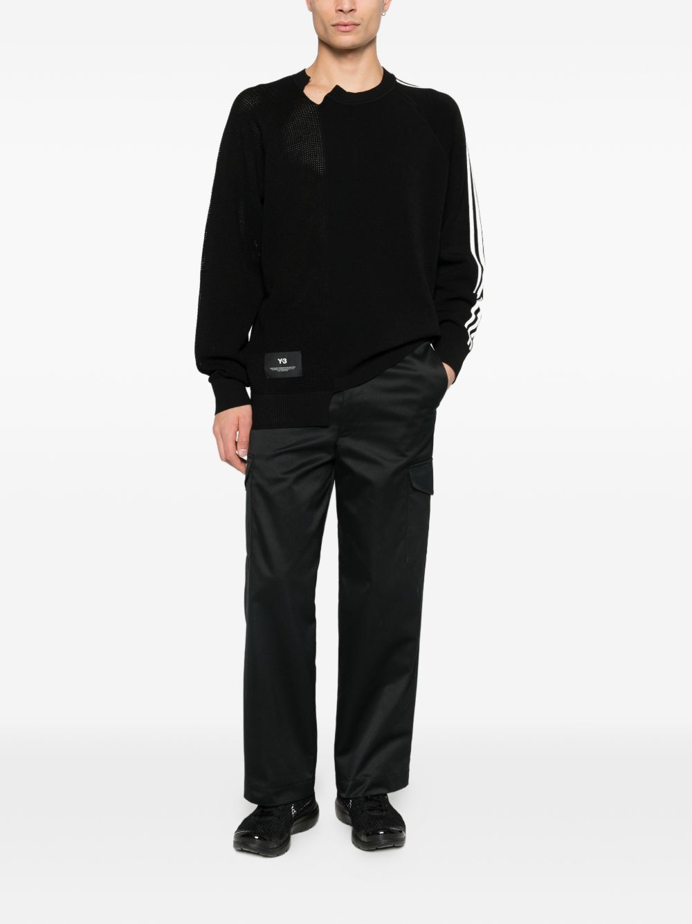 Y-3 Crew Neck Cotton Sweatshirt Black black