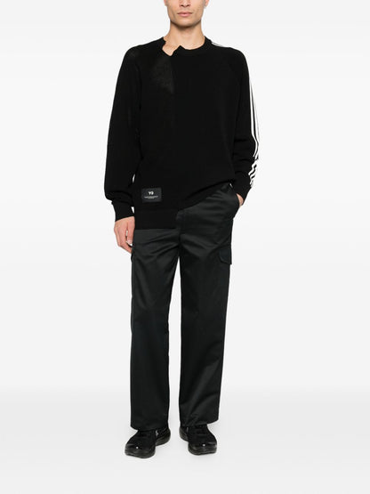Y-3 Crew Neck Cotton Sweatshirt Black black