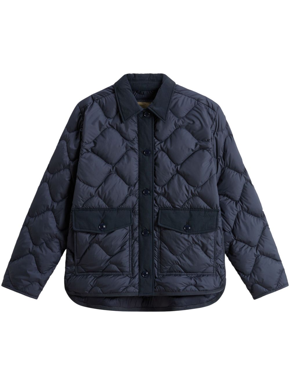 Woolrich Quilted Nylon Blouson Jacket Blue