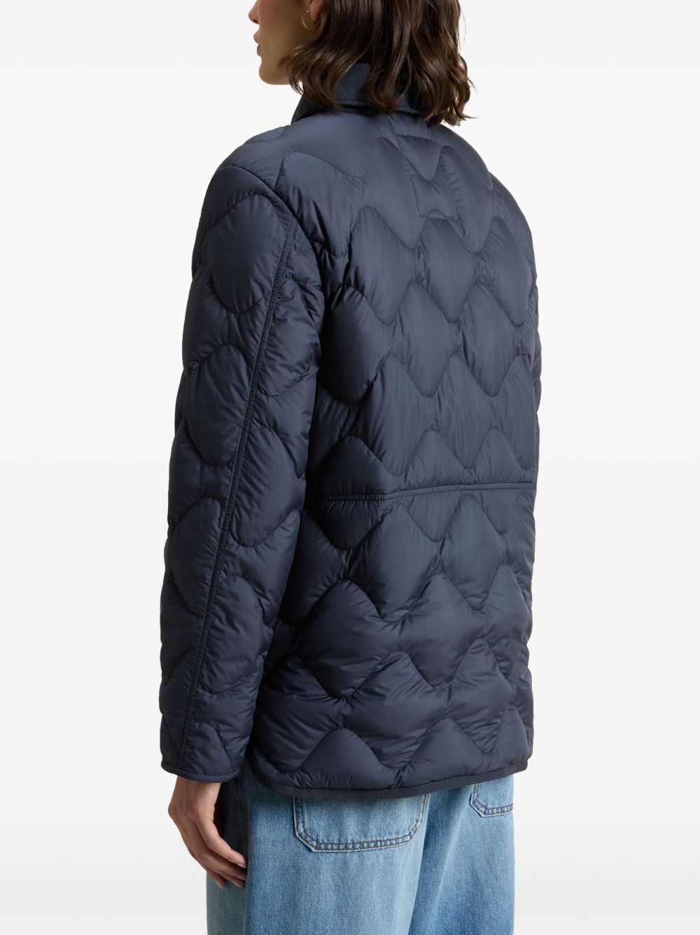 Woolrich Quilted Nylon Blouson Jacket Blue