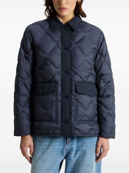 Woolrich Quilted Nylon Blouson Jacket Blue