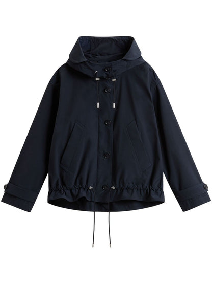 Woolrich Coat with Classic Cut Blue