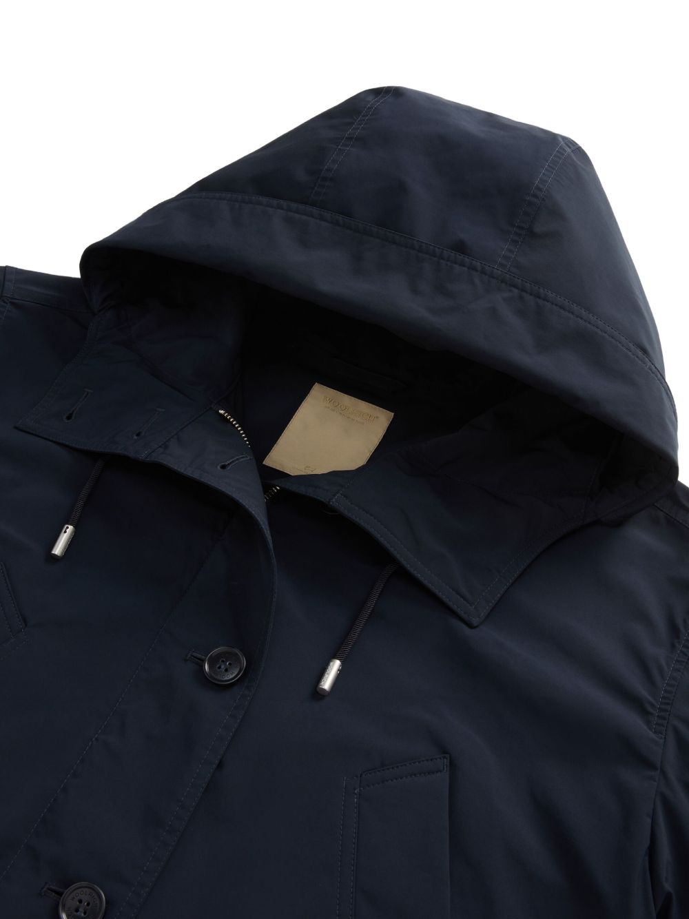 Woolrich Coat with Classic Cut Blue