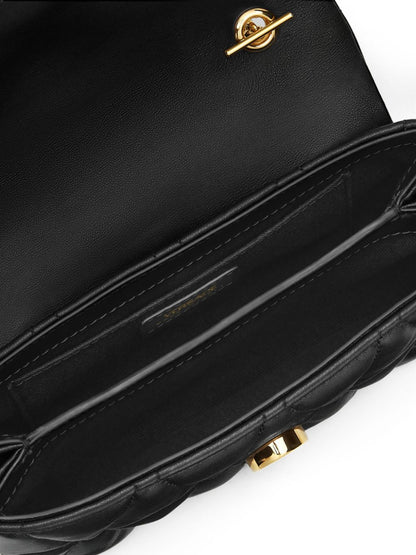 Versace Kleio Mini Leather Bag Black