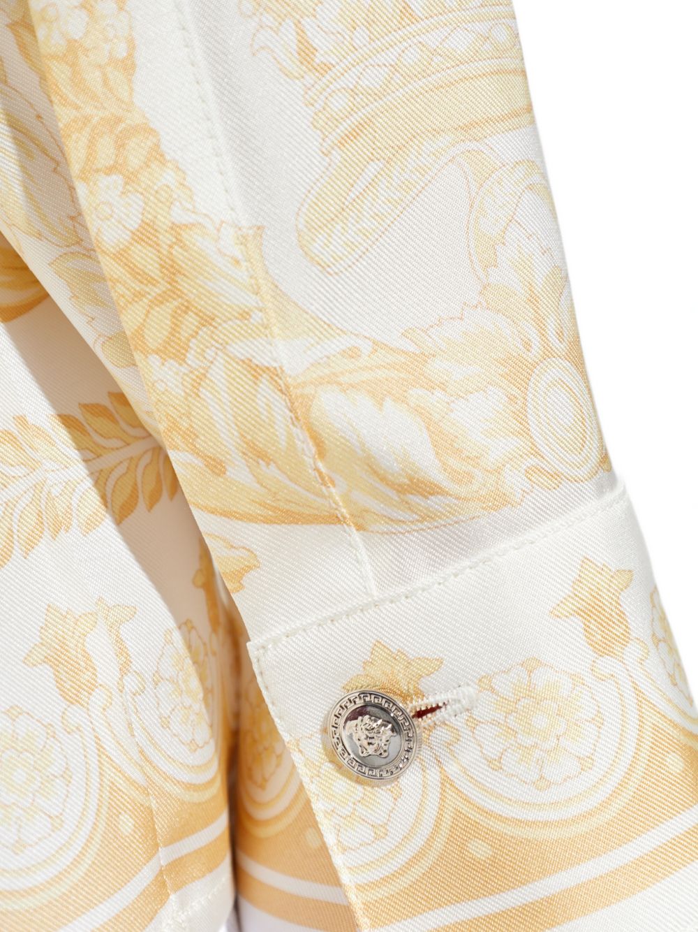Versace Barocco Silk Shirt Golden
