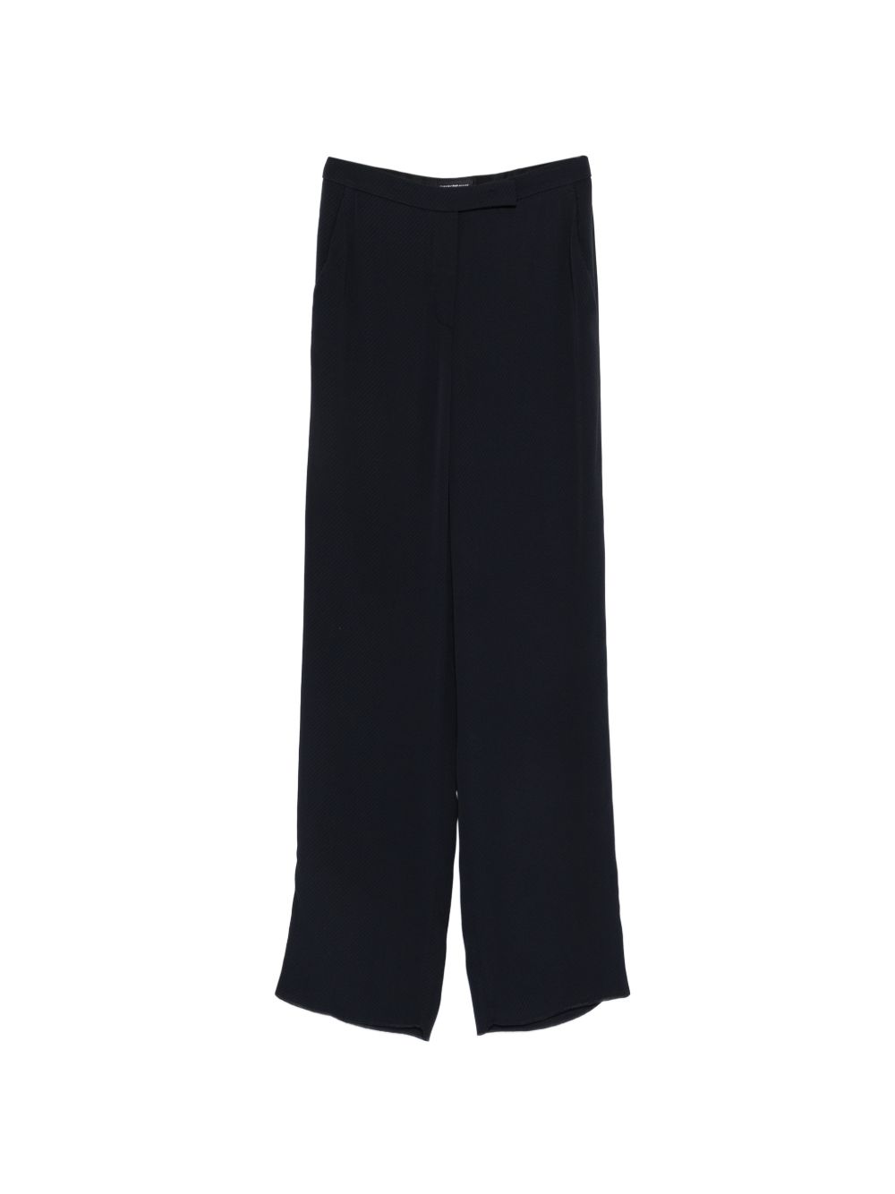 Emporio Armani Straight-Leg Tonal Trousers Blue