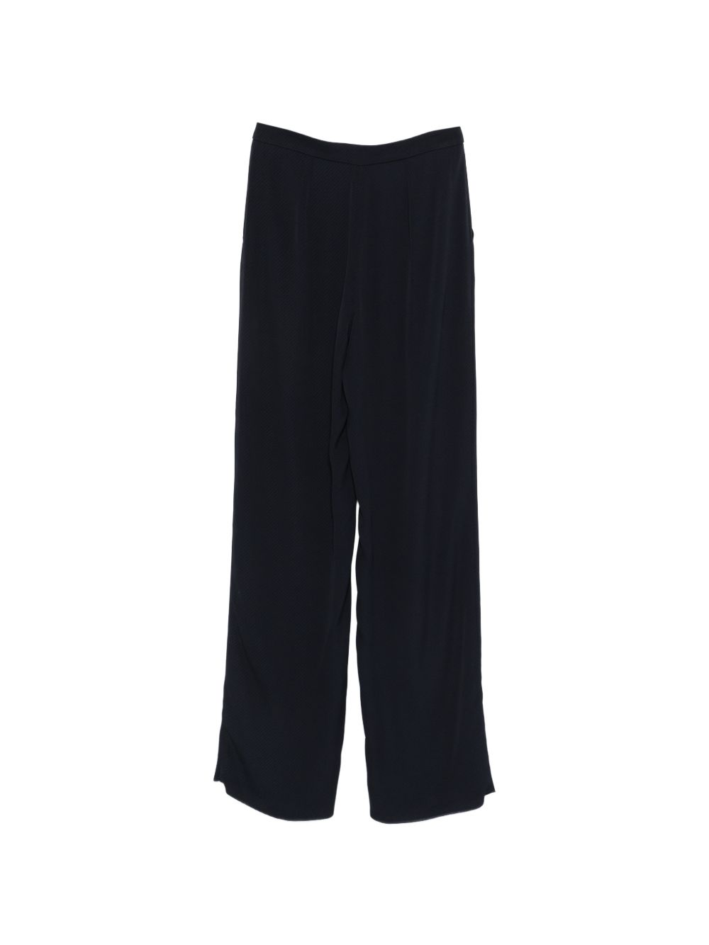 Emporio Armani Straight-Leg Tonal Trousers Blue