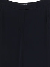 Emporio Armani Straight-Leg Tonal Trousers Blue