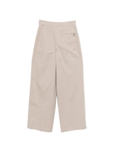 Emporio Armani Wide Leg Cotton Trousers Beige