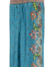 Pierre Louis Mascia Floral Silk Trousers Printed Clear Blue clear blue