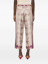 Pierre Louis Mascia Floral Silk Trousers Drawstring Pink Pink