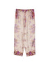 Pierre Louis Mascia Floral Silk Trousers Drawstring Pink Pink