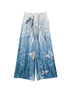 Pierre Louis Mascia Printed Silk Trousers Clear Blue