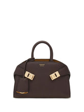 Ferragamo Hug Mini Leather Handbag Brown