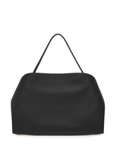 Ferragamo Hug Medium Leather Tote Black
