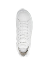 Hogan Platform Glitter Leather Sneakers White