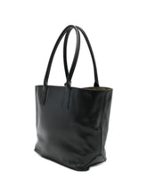 Hogan Small Embossed Leather Tote Black