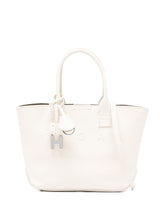 Hogan Mini Leather Tote Bag White