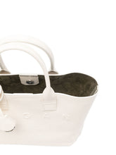 Hogan Mini Leather Tote Bag White