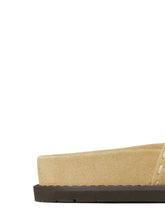 Tory Burch Romy Leather Flat Slides Beige