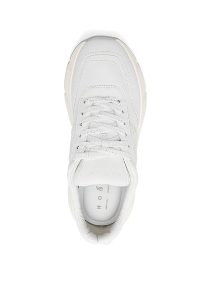 Hogan Hi-Fi Platform Leather Sneakers White