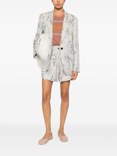 Forte Forte Floral Print Single-Breasted Blazer Powder powder