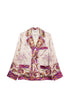 Pierre Louis Mascia Printed Silk Floral Jacket Pink