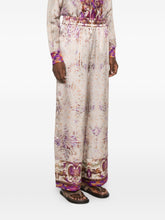 Pierre Louis Mascia Wide Leg Silk Trousers Pink pink