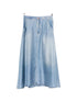 Pierre Louis Mascia Silk Seam-Detail Skirt Clear Blue