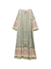 Pierre Louis Mascia Floral Silk Dress Khaki