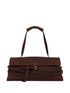 Moschino Tie Me Leather Handbag Brown