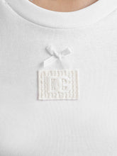 Dolce & Gabbana Bow Cotton Logo T-Shirt White