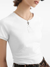 Dolce & Gabbana Bow Cotton Logo T-Shirt White