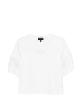 Emporio Armani Logo Cotton Crewneck Sweater White