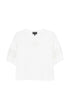 Emporio Armani Logo Cotton Crewneck Sweater White