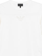 Emporio Armani Logo Cotton Crewneck Sweater White