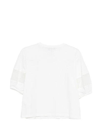 Emporio Armani Logo Cotton Crewneck Sweater White