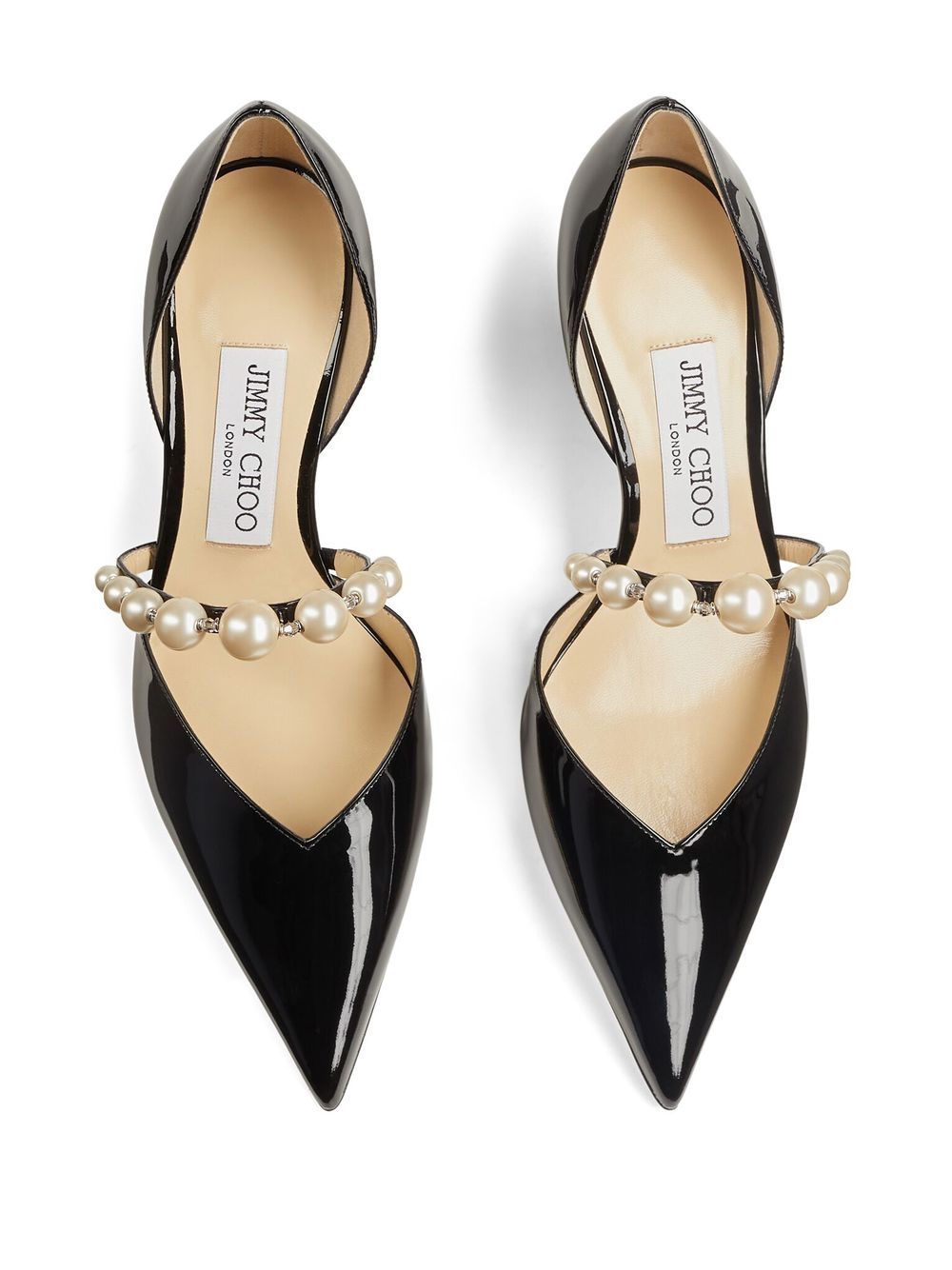 Jimmy Choo With Heel Silk Leather Pumps Black