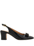 Ferragamo With Heel Slingback Pumps Black black