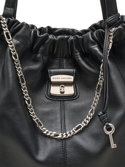 Marc Jacobs The Tote Leather Shoulder Bag Black