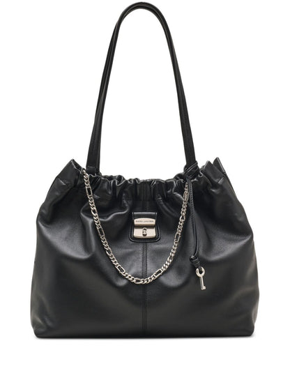 Marc Jacobs The Tote Leather Shoulder Bag Black
