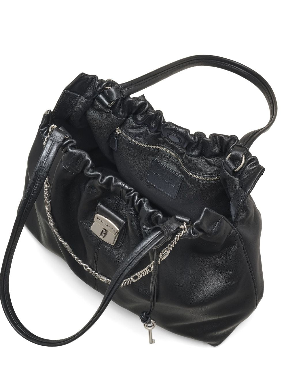 Marc Jacobs The Tote Leather Shoulder Bag Black