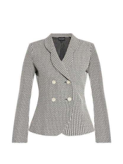 Emporio Armani Double-Breasted Blazer Jacket Beige