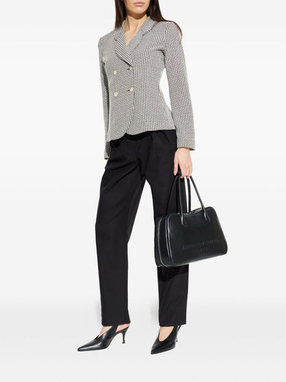 Emporio Armani Double-Breasted Blazer Jacket Beige