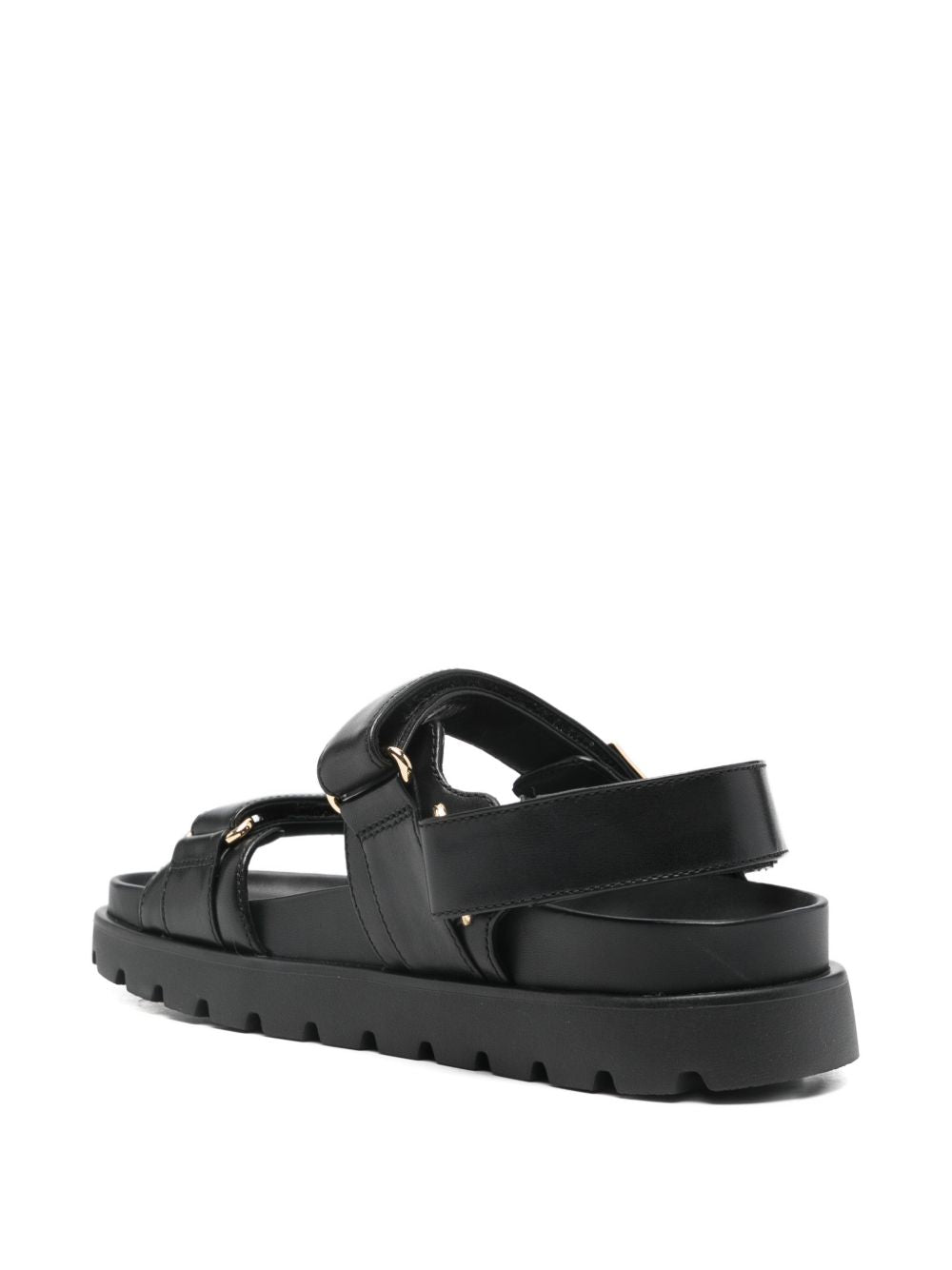 Tory Burch mellow sport leather sandals black